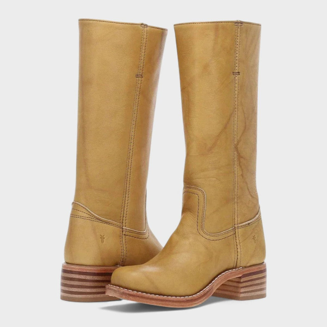 Laura | Elegant Western Leather Knee High Boots