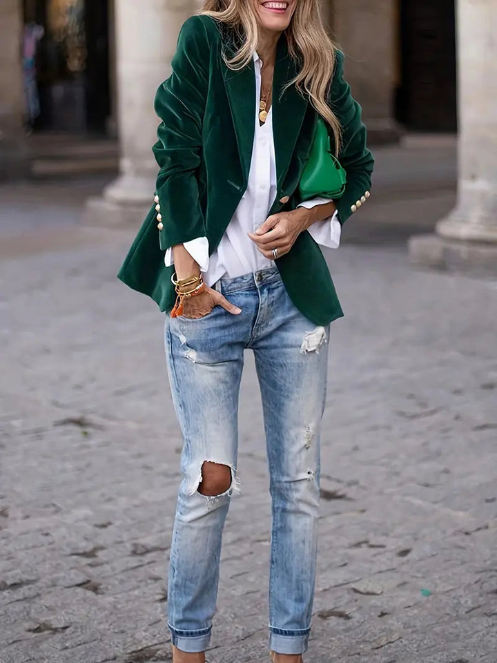Victoria | Blazer in velluto lussuoso e chic