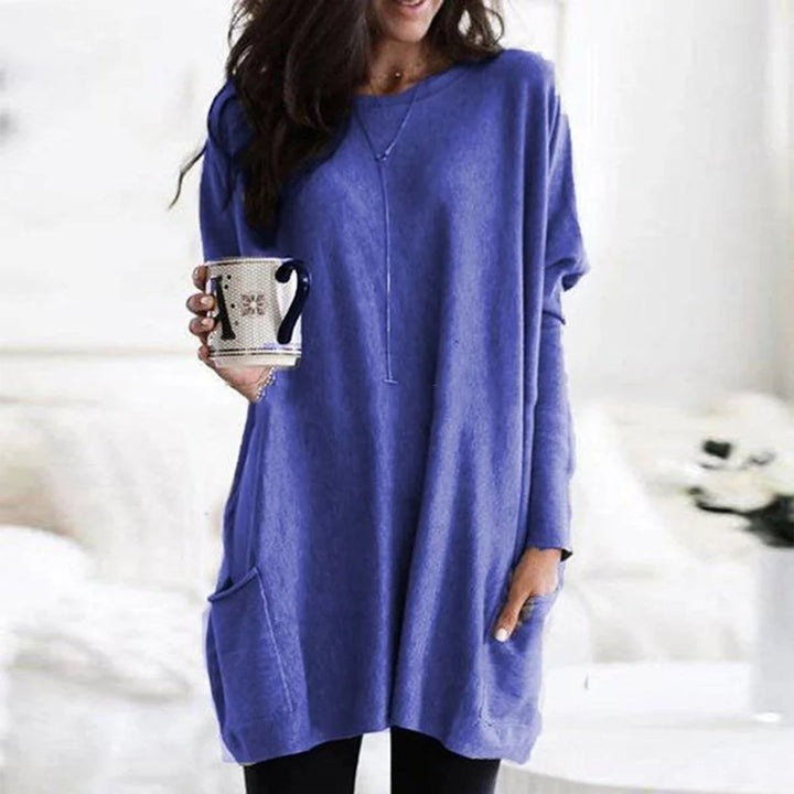 Sandra | Cozy And Chic Oversized Pocket Tunic Sweater
