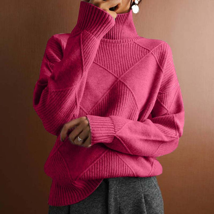 Greta | Turtleneck Sweater – Casual Knit Design for Women