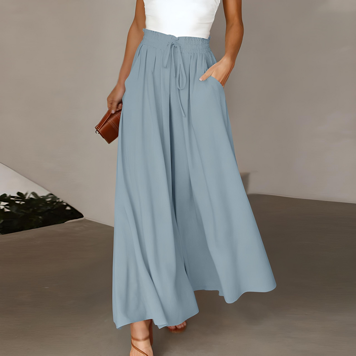 Maya | Elegant And Versatile Cotton Wide Leg Pants