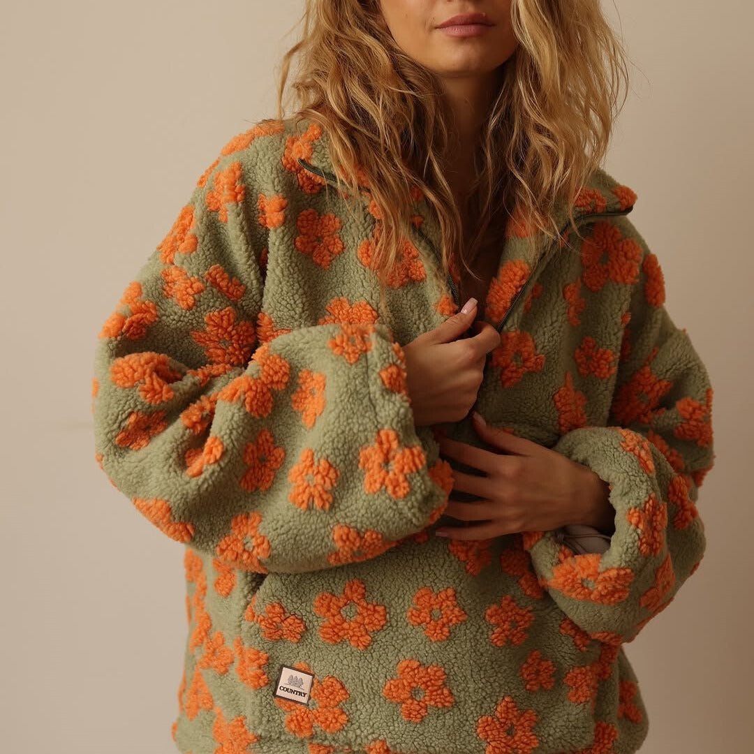 Daisy | Sweaters – Cozy Floral Hoodie for Women