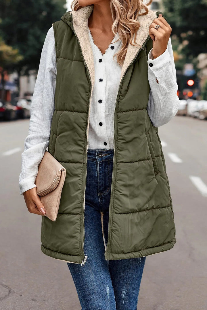 Nadine | Casual And Versatile Hooded Layering Vest