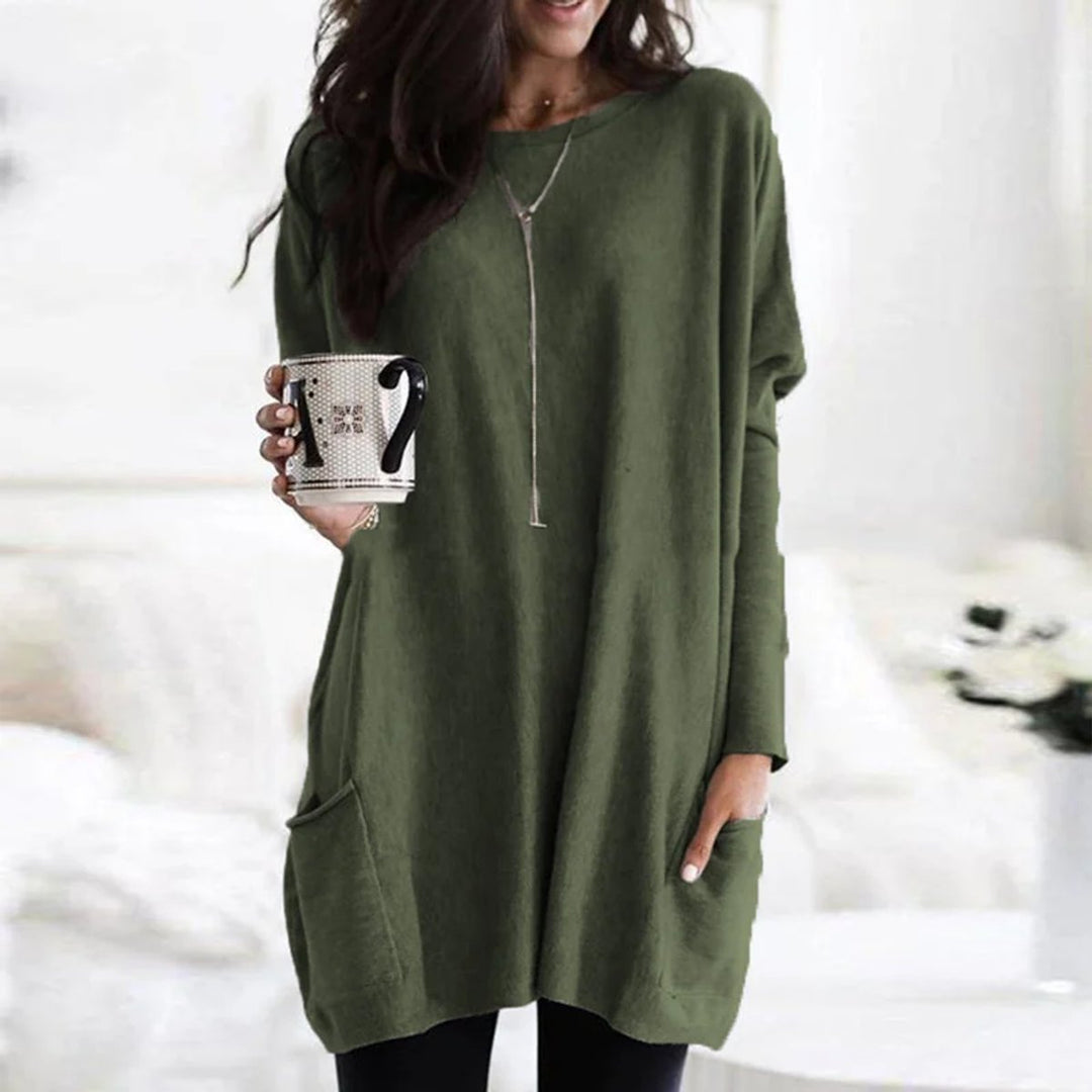 Sandra | Cozy And Chic Oversized Pocket Tunic Sweater