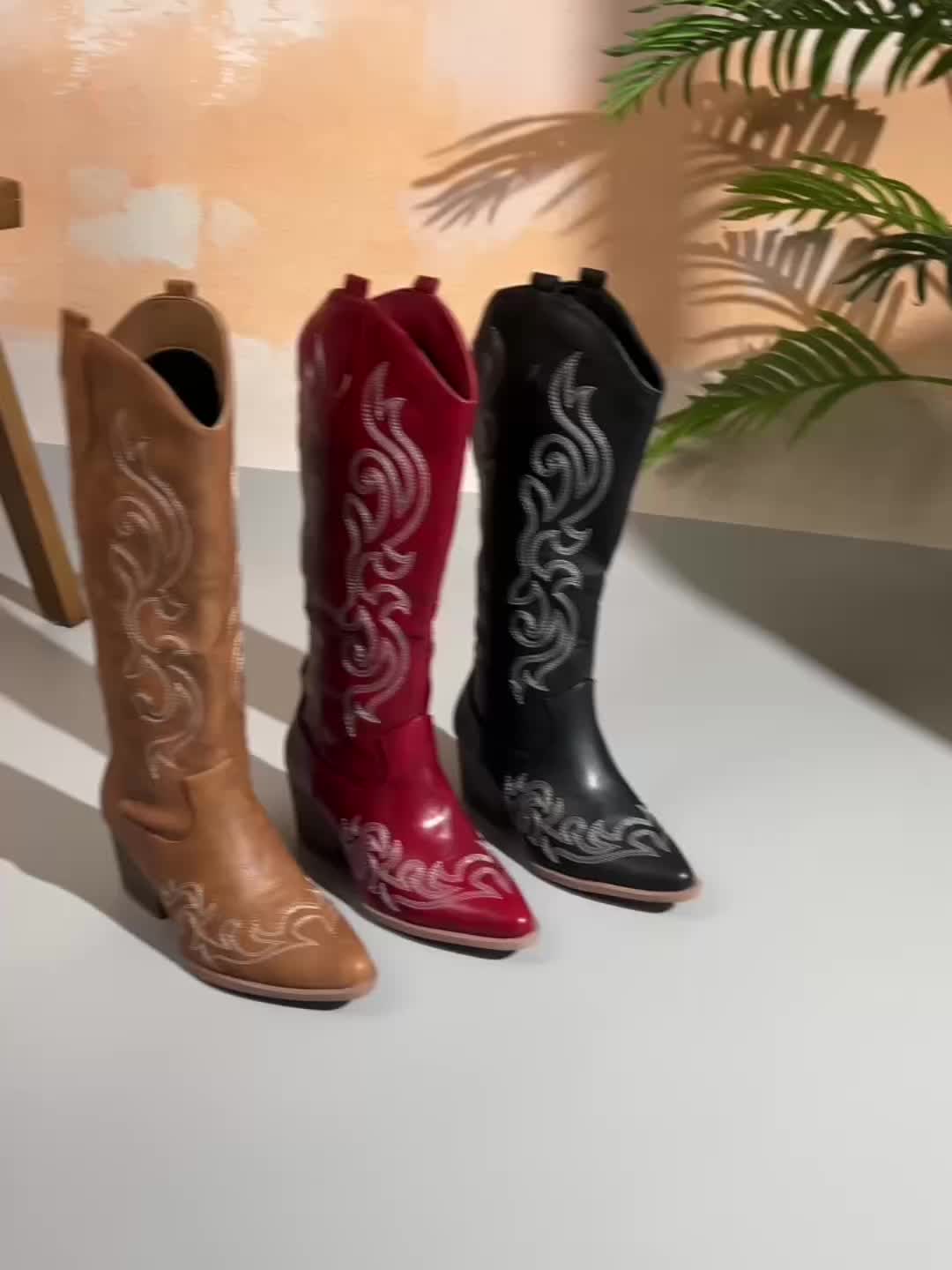 Ellie | Modern Wide-Calf Cowboy Boots