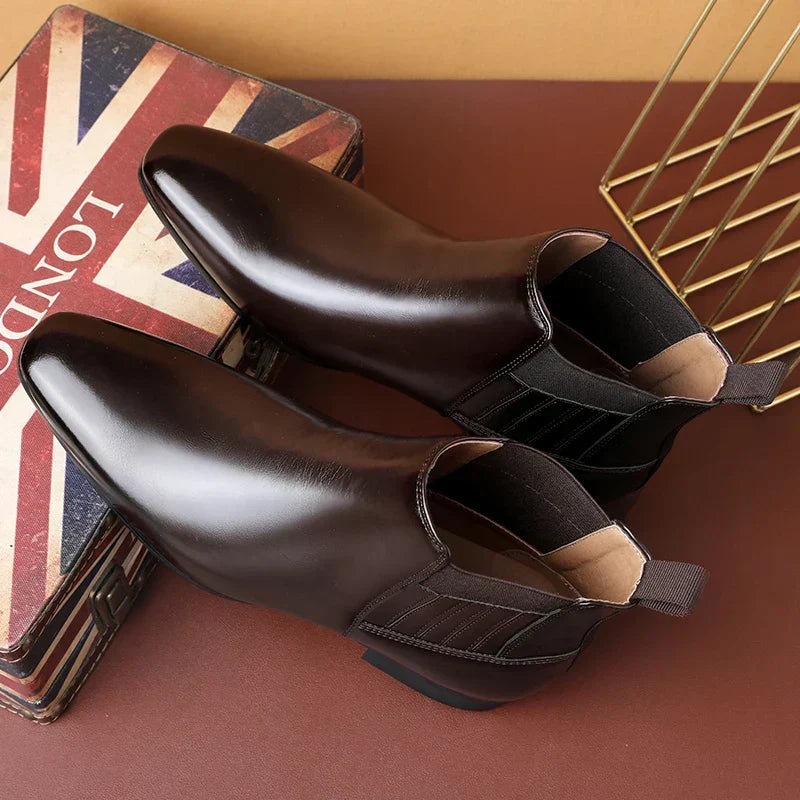Vanessa | Classic Pointed-Toe Chelsea Ankle Boots