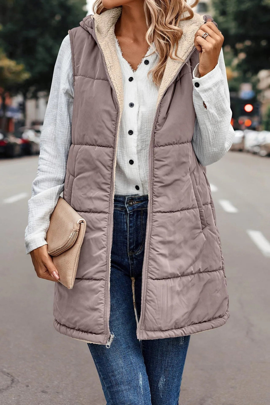 Nadine | Casual And Versatile Hooded Layering Vest