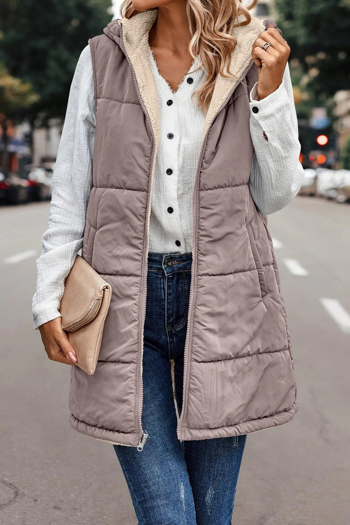 Nadine | Casual And Versatile Hooded Layering Vest