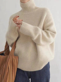 Celine | Soft And Timeless Oversized Turtleneck Knit Sweater