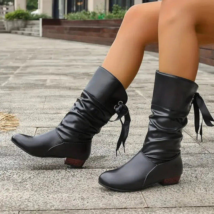Scarlett | Slouchy Lace-Up Ankle Boots