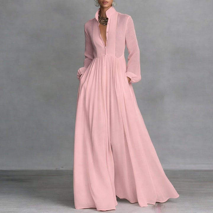 Elena | Versatile Elegance Long-Sleeved Maxi Dress