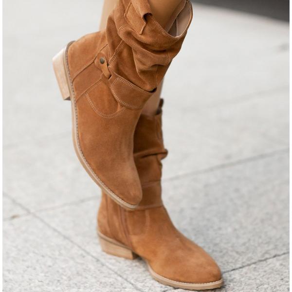 Della | Relaxed-Fit Slouch Ankle Boots