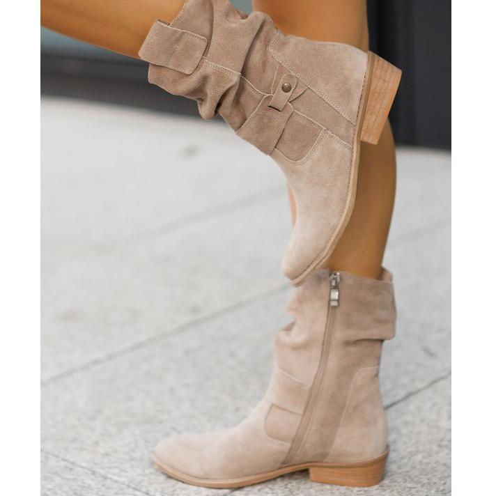 Della | Relaxed-Fit Slouch Ankle Boots