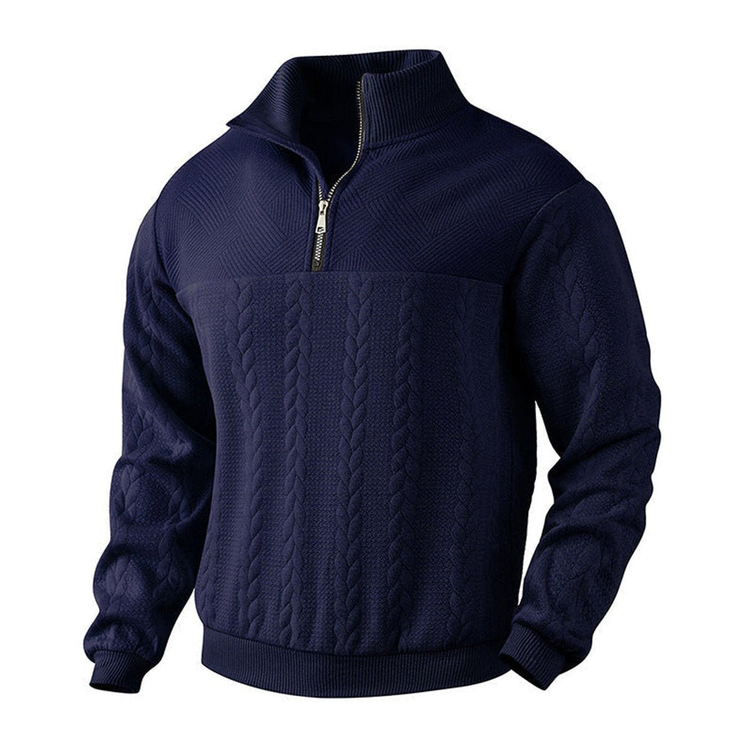 Andreas | Knit Sweater – Stylish Quarter-Zip Design for Men