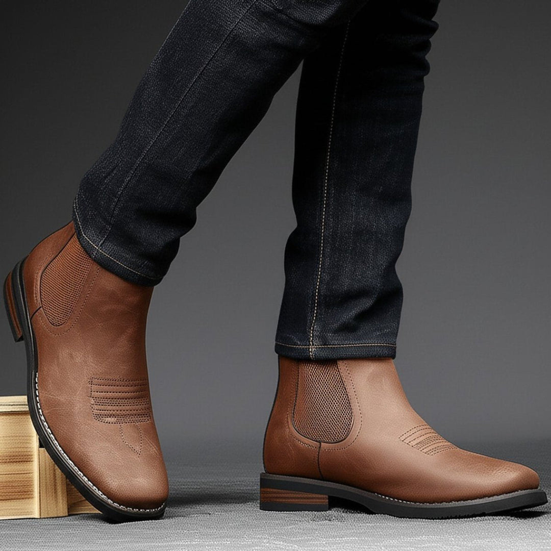 Benjamin | Classic Orthopedic Leather Chelsea Men Boots
