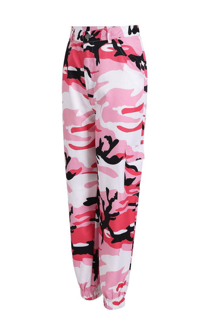Anna | Bold And Trendy Camouflage Cargo Pants