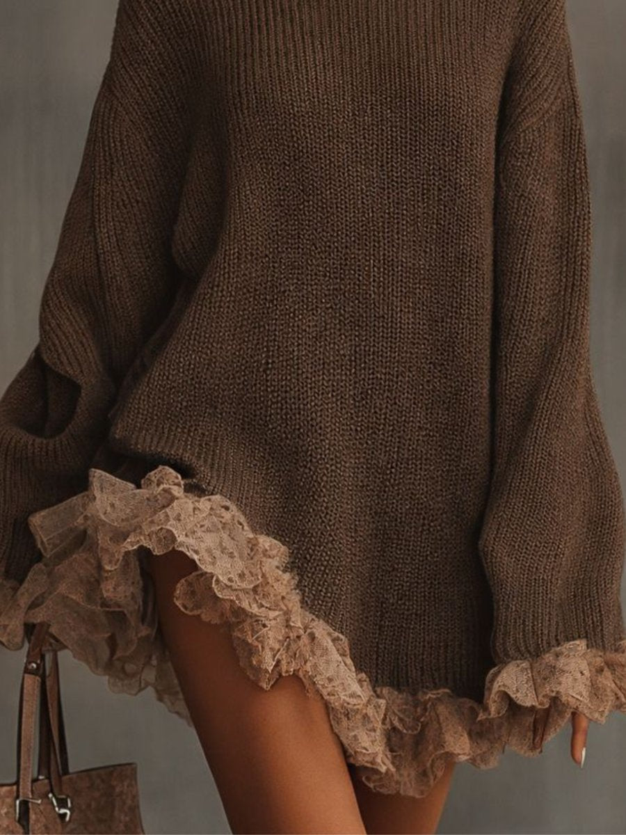 Leonie | Turtleneck Sweater Dress – Cozy Oversized Style for Women