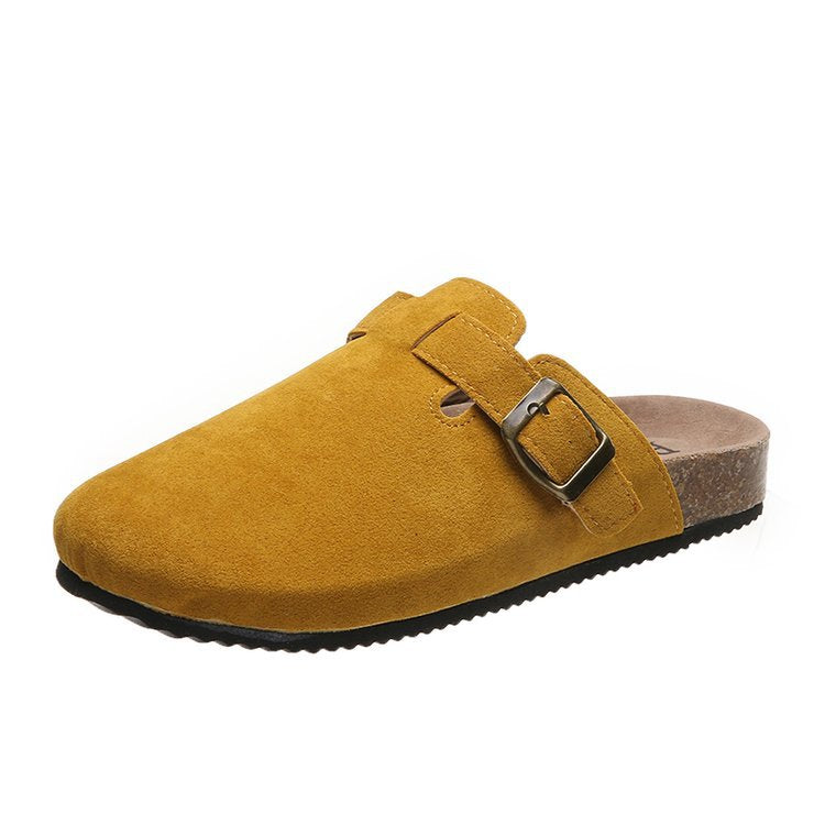 Camille | Sophisticated And Comfortable Leather Buckle Mules