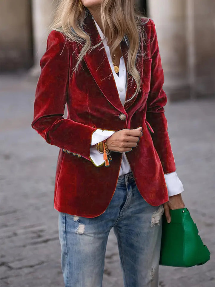 Victoria | Blazer in velluto lussuoso e chic