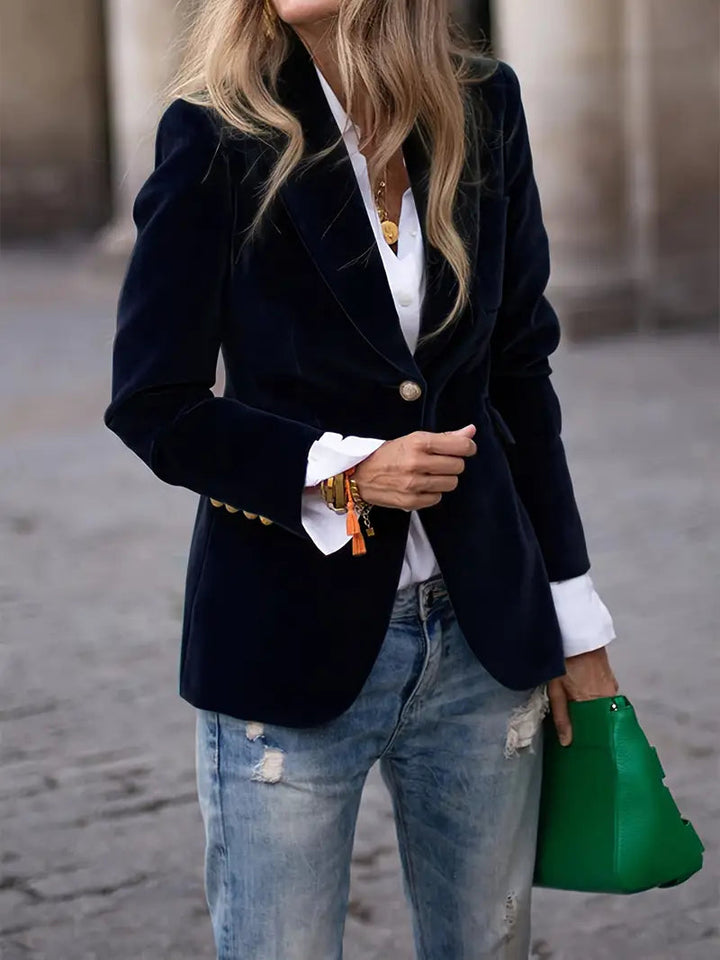 Victoria | Blazer in velluto lussuoso e chic