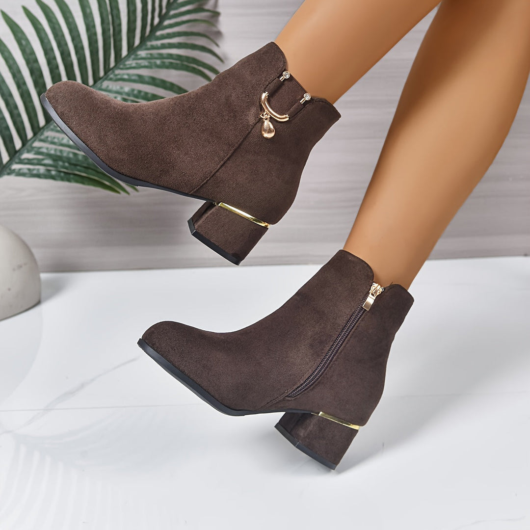 Darienne | Elegant Suede Chelsea Ankle Boots
