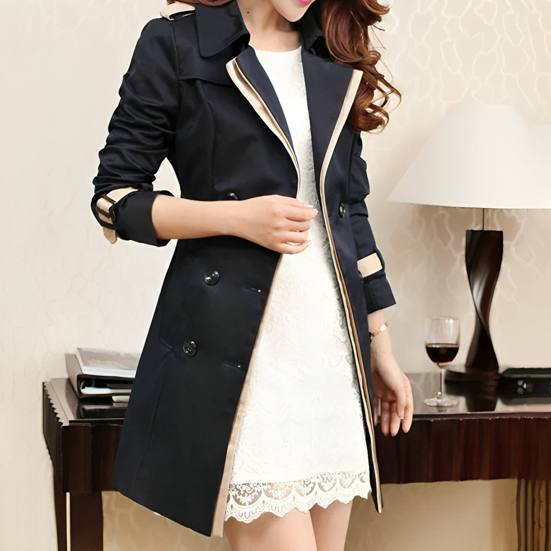 Genevieve | Refined Belted Longline Trench Coat