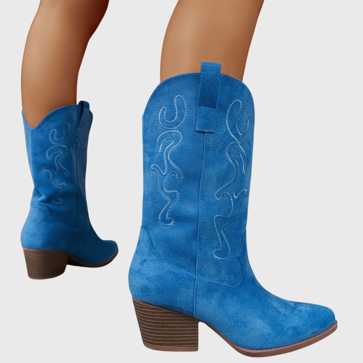 Victoria | Colorful And Stylish Wide-Calf Cowboy Boots