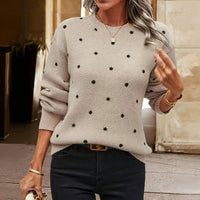 Marie | Elegant And Textured Dotted Knit Sweater