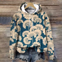 Tegan | Cozy Jacquard Knit Hoodie for Chilly Days