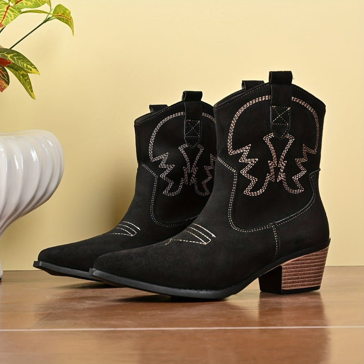 Johanna | Wide Calf Western Style Cowboy Boots for Women