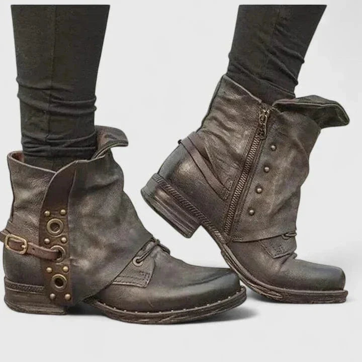 Sophia | Bottines élégantes et stylées avec motif à boucles