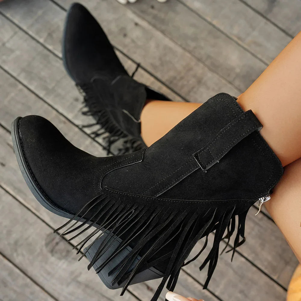 Jessika | Trendy And Classic Wide Calf Cowboy Boots