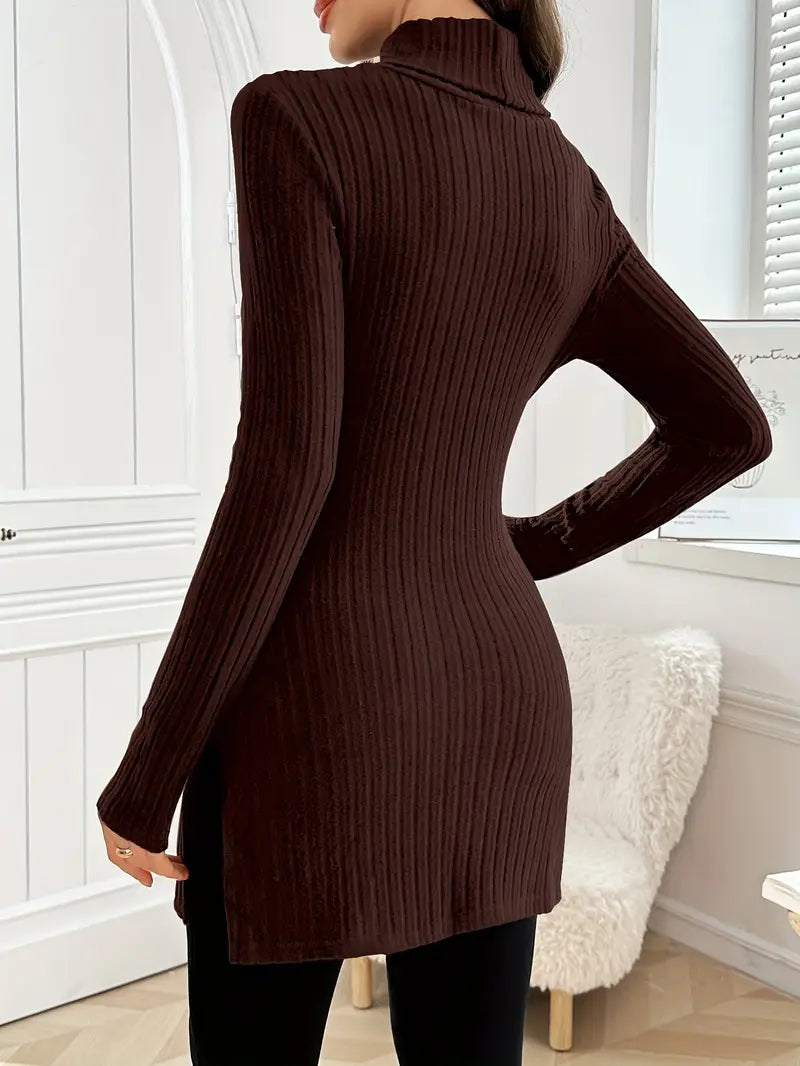 Sarah | Turtleneck Sweater – Elegant Slim Fit Style for Women
