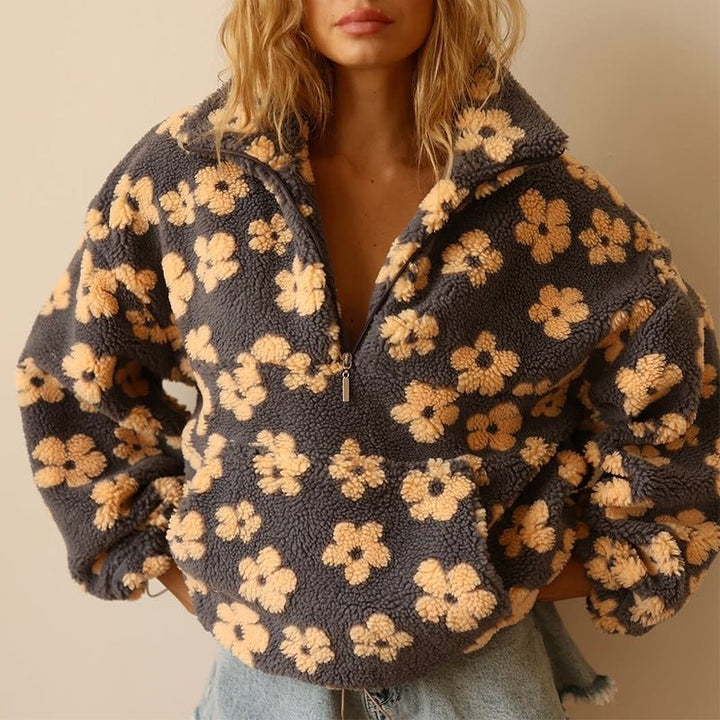 Daisy | Sweaters – Cozy Floral Hoodie for Women
