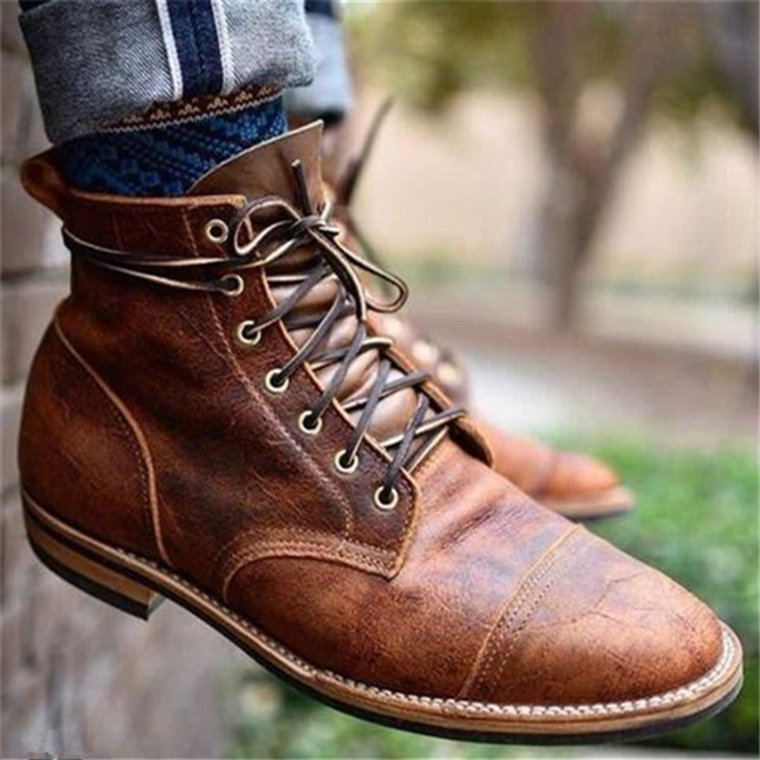 Lucas | Classic And Durable Leather Ankle Boots