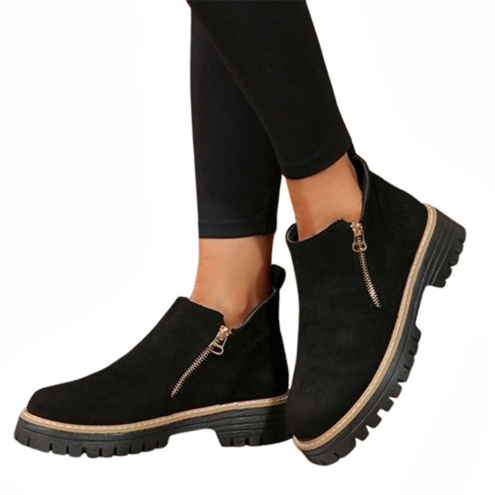 Lucy | Moderne Plateau-Ankle-Boots mit klobiger Profilsohle