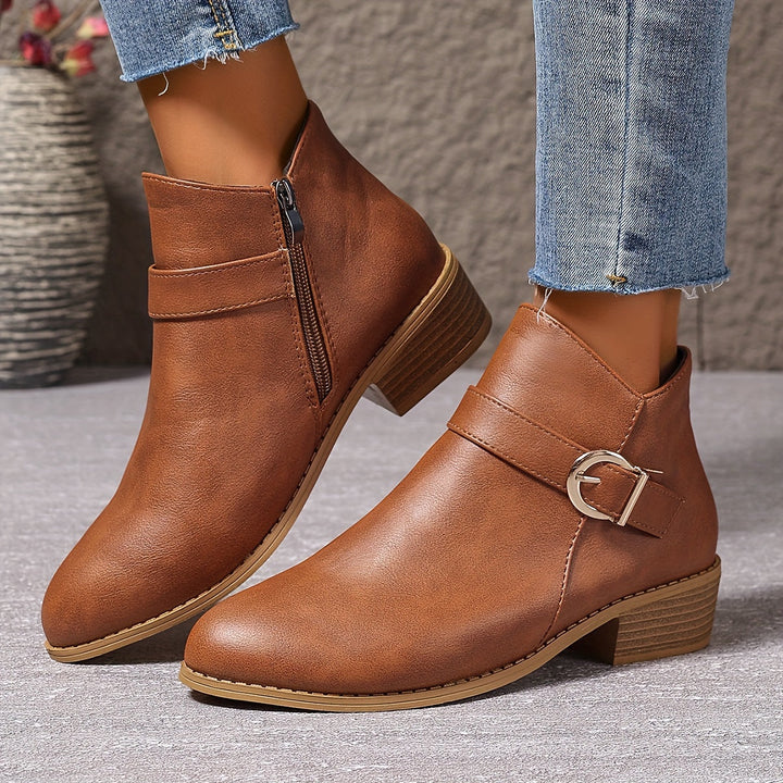 Angelika | Buckle-Detail Chelsea Ankle Boots