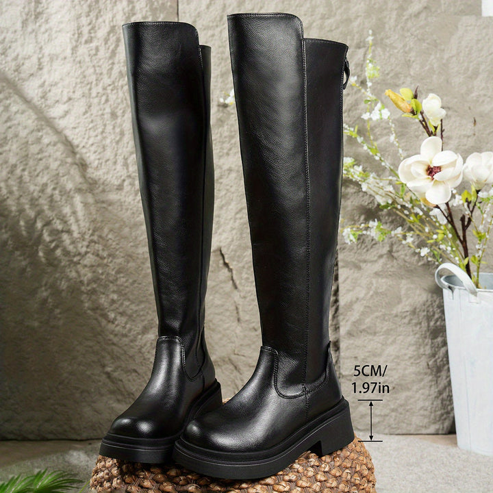 Maelyn | Trendy Flat Over-the-Knee High Boots
