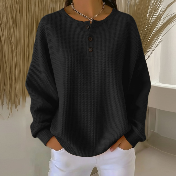 Susanne | Cozy And Stylish Waffle Knit Sweater
