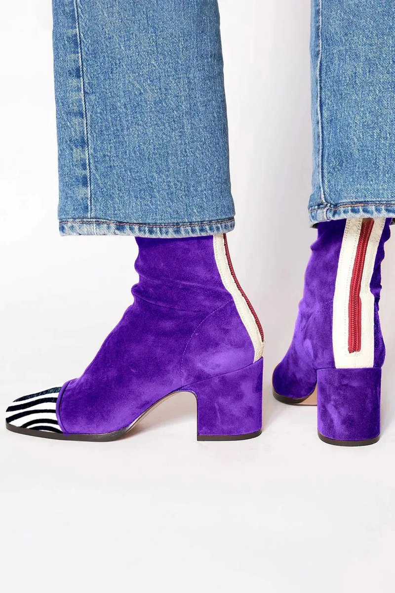 Ruby | Vibrant Statement Block-Heel Ankle Boots