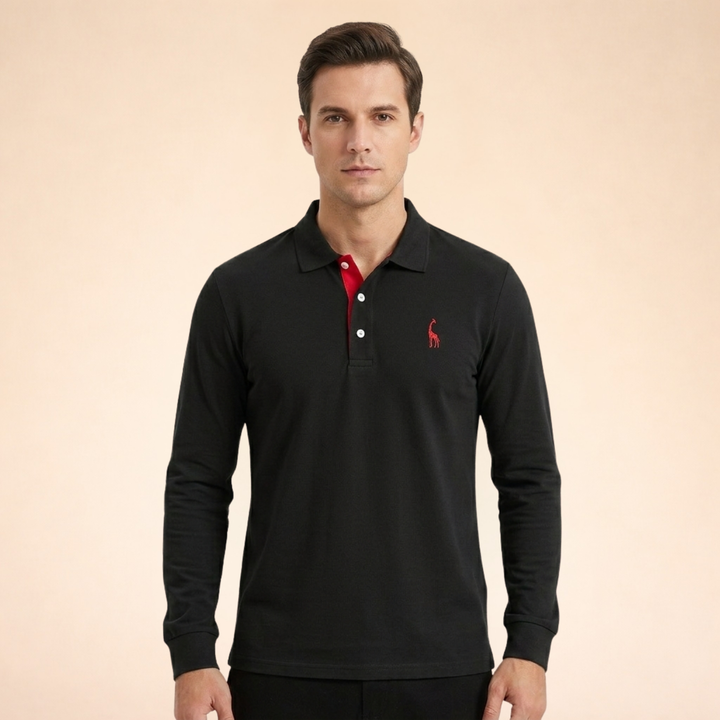 Toby | Premium Long-Sleeve Polo Shirt for Timeless Style