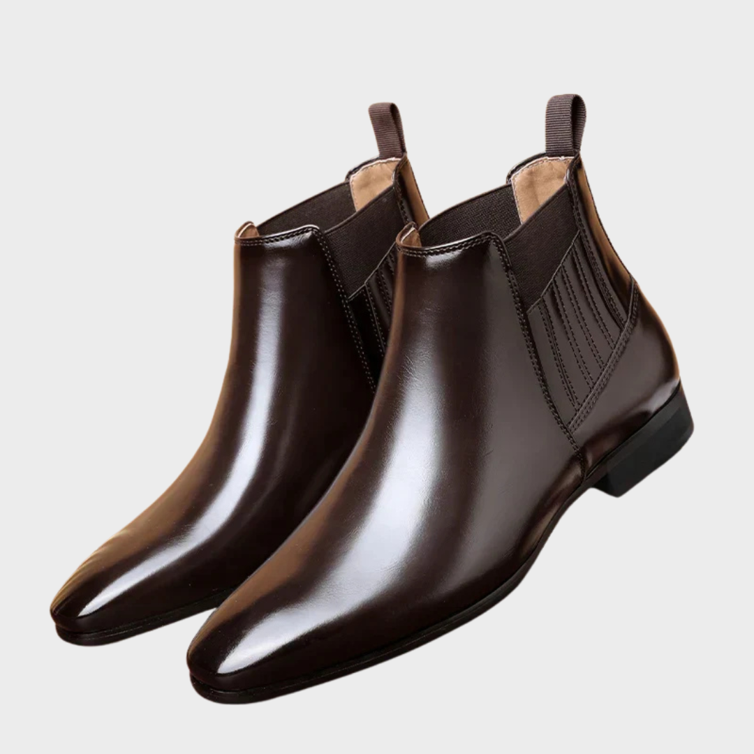Vanessa | Classic Pointed-Toe Chelsea Ankle Boots
