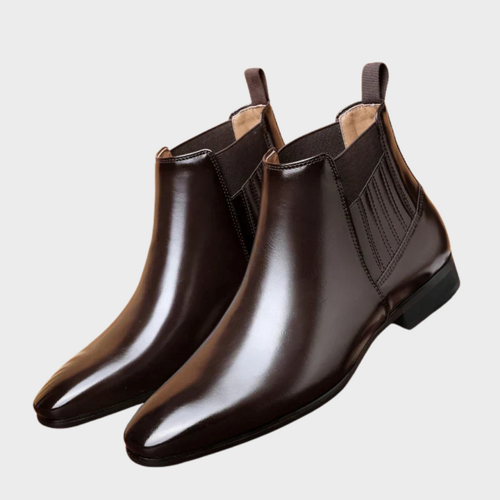 Vanessa | Classic Pointed-Toe Chelsea Ankle Boots