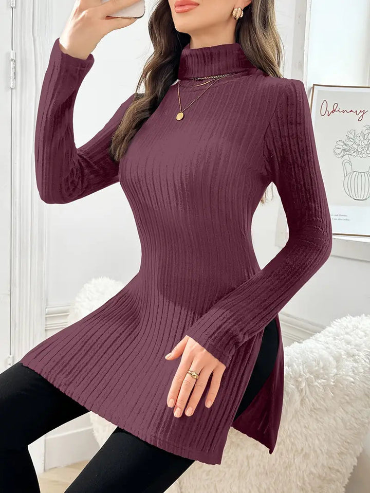 Sarah | Turtleneck Sweater – Elegant Slim Fit Style for Women