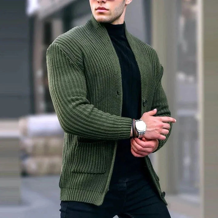 Logan | Contemporary Utility Knit Cardigan For Men