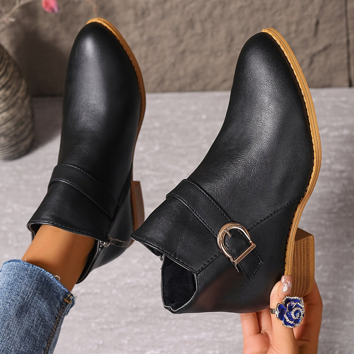 Angelika | Buckle-Detail Chelsea Ankle Boots