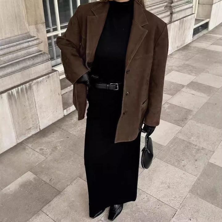 Christina | Luxurious Suede Blazer For Sophisticated Everyday Elegance