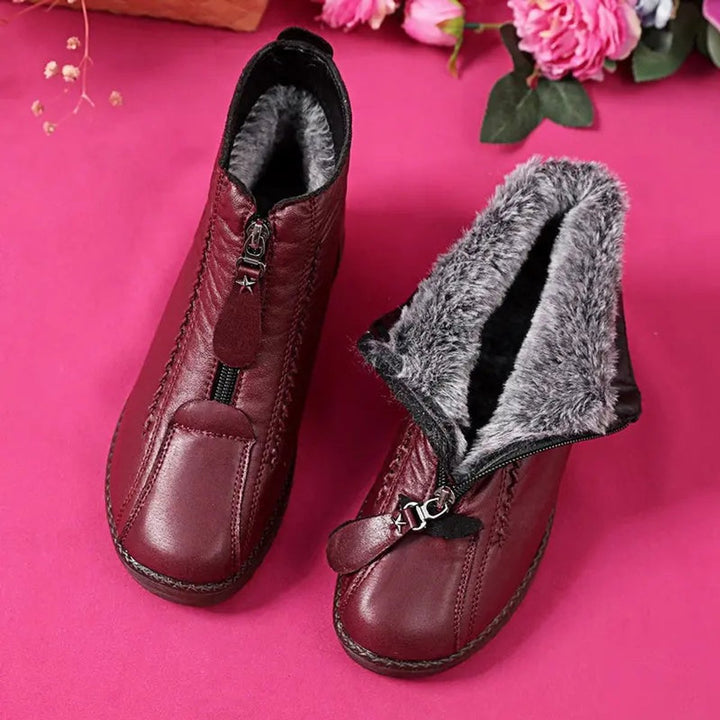 Hazel | Cozy Fleece-Lined Winter Ankle Boots
