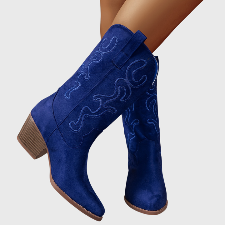 Victoria | Colorful And Stylish Wide-Calf Cowboy Boots