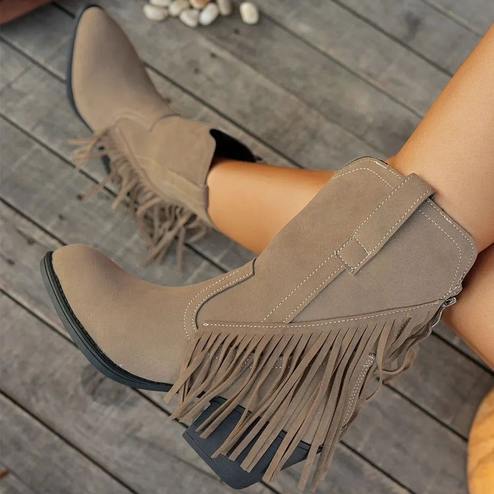 Jessika | Trendy And Classic Wide Calf Cowboy Boots